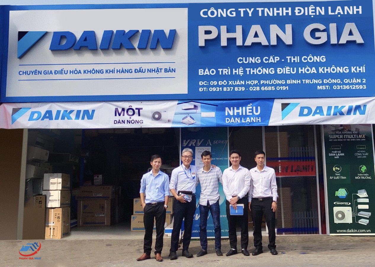 Thiết kế thi công máy lạnh trung tâm vrv tại Long An - Công ty TNHH điện lạnh Phan Gia