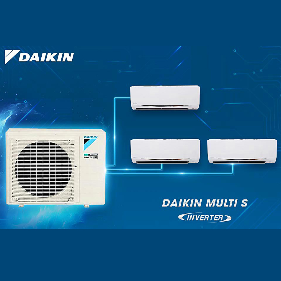 Máy lạnh Multi S Daikin MKC70SVMV/CTKC25RVMV + CTKC25RVMV+CTKC25RVMV Inverter 3.0Hp (Combo Khuyến mãi)