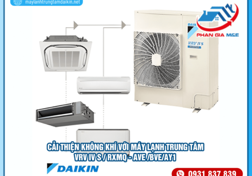 Cải thiện không khí với máy lạnh trung tâm VRV IV S / RXMQ – AVE /BVE/AY1